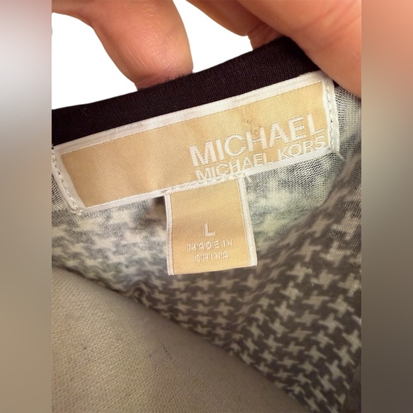 Michael Michael Kors Black & White Multipatterned Top - Picture 7 of 7